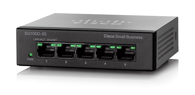 Switch de 5 puertos de Cisco